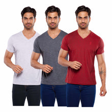 Cargar imagen en el visor de la galería, Pack 3 Playeras Cuello V Alfani Urban, 0127-3