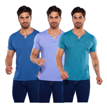 Cargar imagen en el visor de la galería, Pack 3 Playeras Cuello Aletilla Alfani Urban, 0129-3