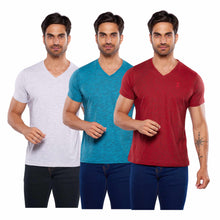 Cargar imagen en el visor de la galería, Pack 3 Playeras Cuello V Alfani Urban, 0127-3