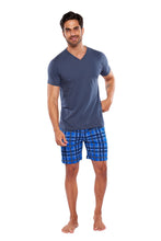 Cargar imagen en el visor de la galería, Pijama Conjunto Playera y Bermuda Con Bolsa 100% Algodon, 5029-22