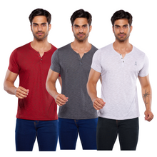 Cargar imagen en el visor de la galería, Pack 3 Playeras Cuello Aletilla Alfani Urban, 0129-3