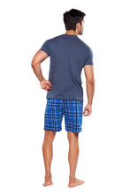Cargar imagen en el visor de la galería, Pijama Conjunto Playera y Bermuda Con Bolsa 100% Algodon, 5029-22