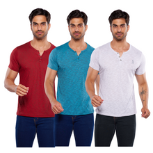 Cargar imagen en el visor de la galería, Pack 3 Playeras Cuello Aletilla Alfani Urban, 0129-3