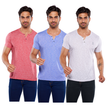 Cargar imagen en el visor de la galería, Pack 3 Playeras Cuello Aletilla Alfani Urban, 0129-3