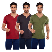 Cargar imagen en el visor de la galería, Pack 3 Playeras Cuello Aletilla Alfani Urban, 0129-3