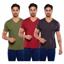 Cargar imagen en el visor de la galería, Pack 3 Playeras Cuello V Alfani Urban, 0127-3