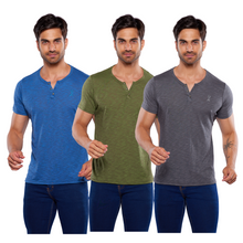 Cargar imagen en el visor de la galería, Pack 3 Playeras Cuello Aletilla Alfani Urban, 0129-3