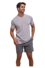 Cargar imagen en el visor de la galería, Pijama Conjunto Playera y Bermuda Con Bolsa 100% Algodon, 5029-25