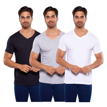 Cargar imagen en el visor de la galería, Pack 3 Playeras Lisas Cuello V, Alfani Jersey 9050-3