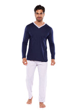 Cargar imagen en el visor de la galería, Pijama Urban Conjunto Playera Manga Larga y Pantalon Con Bolsa, 5031