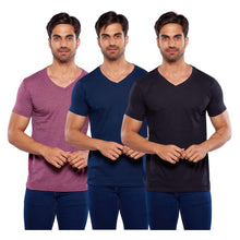Cargar imagen en el visor de la galería, Pack 3 Playeras Lisas Cuello V, Alfani Jersey 9050-3