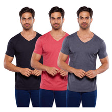 Cargar imagen en el visor de la galería, Pack 3 Playeras Lisas Cuello V, Alfani Jersey 9050-3