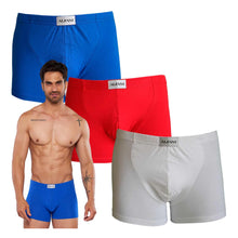 Cargar imagen en el visor de la galería, Paquete 3 Boxers Alfani Navy Blue, NB75-3