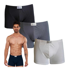 Cargar imagen en el visor de la galería, Paquete 3 Boxers Alfani Navy Blue, NB75-3