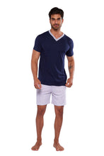 Cargar imagen en el visor de la galería, Pijama Urban Conjunto Playera y Bermuda Con Bolsa, 5029