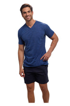Cargar imagen en el visor de la galería, Pijama Conjunto Playera y Bermuda Con Bolsa 100% Algodon, 5029-25