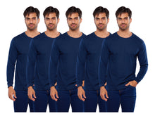 Cargar imagen en el visor de la galería, Pack 5 Playeras Manga Larga 100% Algodon, 404-5