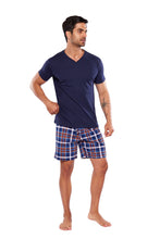 Cargar imagen en el visor de la galería, Pijama Conjunto Playera y Bermuda Con Bolsa 100% Algodon, 5029-22