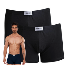 Cargar imagen en el visor de la galería, Paquete 2 Boxers Alfani Navy Blue, NB75-2 - Alfani