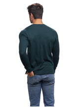 Cargar imagen en el visor de la galería, Playera Manga Larga Premium Cuello Henley Estilo Waffle, 0123-CA