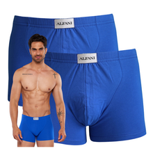 Cargar imagen en el visor de la galería, Paquete 2 Boxers Alfani Navy Blue, NB75-2 - Alfani
