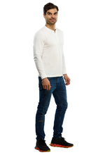 Cargar imagen en el visor de la galería, Pack 3 Playeras Premium Cuello Henley Estilo Waffle, 123-CA-3