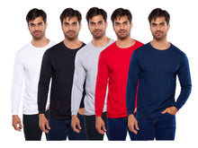 Cargar imagen en el visor de la galería, Pack 5 Playeras Manga Larga 100% Algodon, 404-5