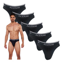 Cargar imagen en el visor de la galería, Paquete de 5 Tangas Alfani Navy Blue, NB61-5