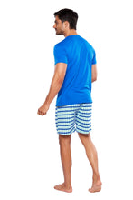 Cargar imagen en el visor de la galería, Pijama Conjunto Playera y Bermuda Con Bolsa 100% Algodon, 5029-22