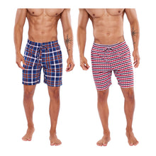 Cargar imagen en el visor de la galería, Pack 2 Bermudas Con Bolsa Pijama 100% Algodon, 5028-22