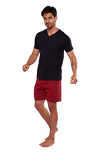 Cargar imagen en el visor de la galería, Pijama Urban Conjunto Playera y Bermuda Con Bolsa, 5029