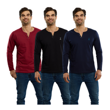 Cargar imagen en el visor de la galería, Pack 3 Playeras Cuello Aletilla Alfani Urban, 0124-3