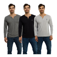 Cargar imagen en el visor de la galería, Pack 3 Playeras Cuello Aletilla Alfani Urban, 0124-3