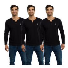 Cargar imagen en el visor de la galería, Pack 3 Playeras Cuello Aletilla Alfani Urban, 0124-3