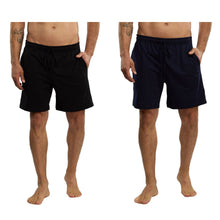 Cargar imagen en el visor de la galería, Pack 2 Bermudas Pijama Lisos Con Bolsa 100% Algodon, 5027-2