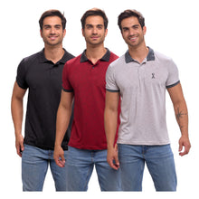 Cargar imagen en el visor de la galería, Paquete de 3 Playera Polo Deportiva - 405-3