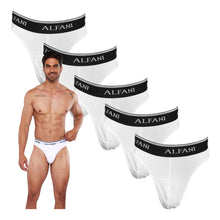 Cargar imagen en el visor de la galería, Paquete de 5 Tangas Alfani Navy Blue, NB61-5