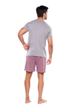 Cargar imagen en el visor de la galería, Pijama Conjunto Playera y Bermuda Con Bolsa 100% Algodon, 5029-22