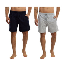 Cargar imagen en el visor de la galería, Pack 2 Bermudas Pijama Lisos Con Bolsa 100% Algodon, 5027-2