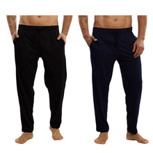 Cargar imagen en el visor de la galería, Pack 2 Pantalones Pijama Lisos Con Bolsa 100% Algodon, 5033-2