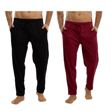 Cargar imagen en el visor de la galería, Pack 2 Pantalones Pijama Lisos Con Bolsa 100% Algodon, 5033-2