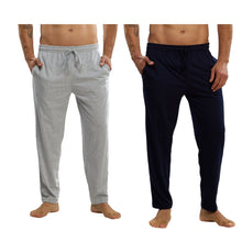Cargar imagen en el visor de la galería, Pack 2 Pantalones Pijama Lisos Con Bolsa 100% Algodon, 5033-2