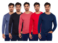 Cargar imagen en el visor de la galería, Pack 5 Playeras Manga Larga 100% Algodon, 404-5
