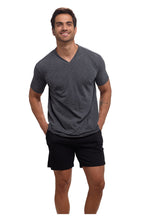 Cargar imagen en el visor de la galería, Pijama Conjunto Playera y Bermuda Con Bolsa 100% Algodon, 5029-25