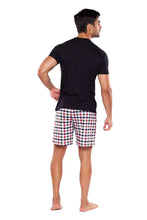 Cargar imagen en el visor de la galería, Pijama Conjunto Playera y Bermuda Con Bolsa 100% Algodon, 5029-22