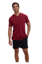 Cargar imagen en el visor de la galería, Pijama Conjunto Playera y Bermuda Con Bolsa 100% Algodon, 5029-25