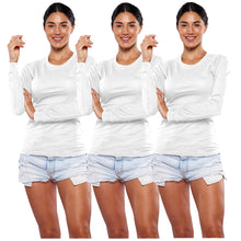 Cargar imagen en el visor de la galería, Pack 3 Playeras Manga Larga 100% Algodon DA404-3