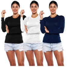 Cargar imagen en el visor de la galería, Pack 3 Playeras Manga Larga 100% Algodon DA404-3