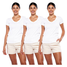 Cargar imagen en el visor de la galería, Pack 3 Playeras Algodon Premium Cuello V, DA9050-3