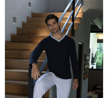 Cargar imagen en el visor de la galería, Pijama Urban Conjunto Playera Manga Larga y Pantalon Con Bolsa, 5031